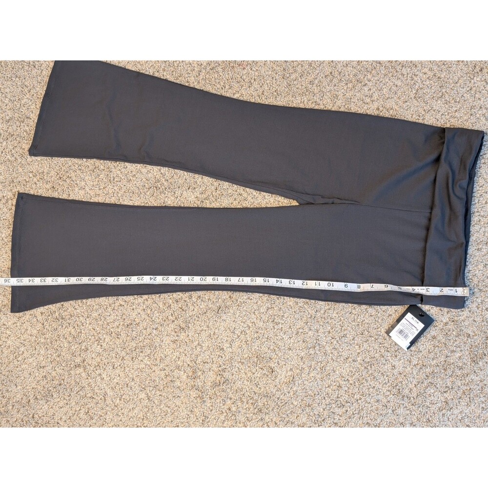 Girls Art Class Fold Over Flare Leggings Dark Gray XL(14) - Picture 4 of 7